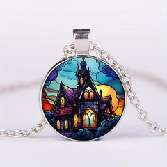 Crystal Bead Pendant Necklace for Men and Women