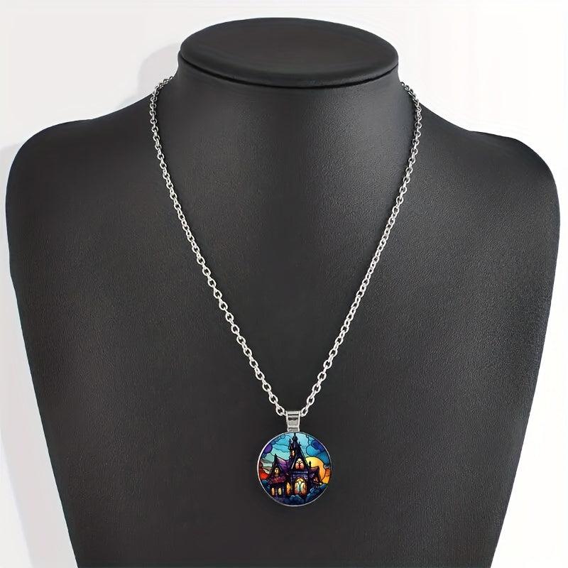 Crystal Bead Pendant Necklace for Men and Women