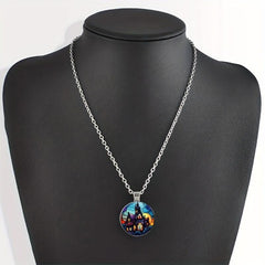 Crystal Bead Pendant Necklace for Men and Women