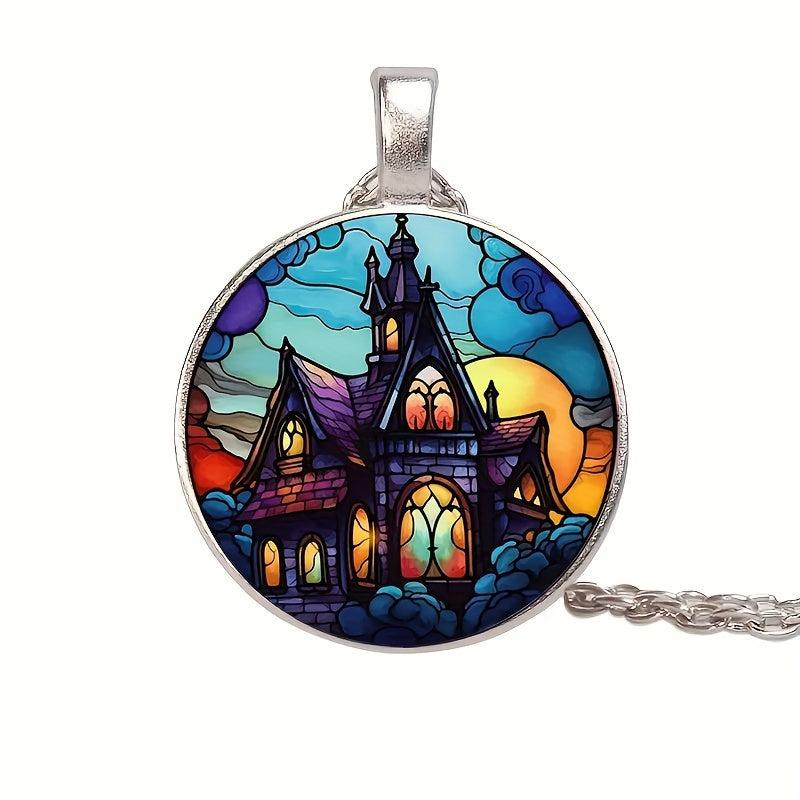 Crystal Bead Pendant Necklace for Men and Women