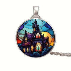 Crystal Bead Pendant Necklace for Men and Women