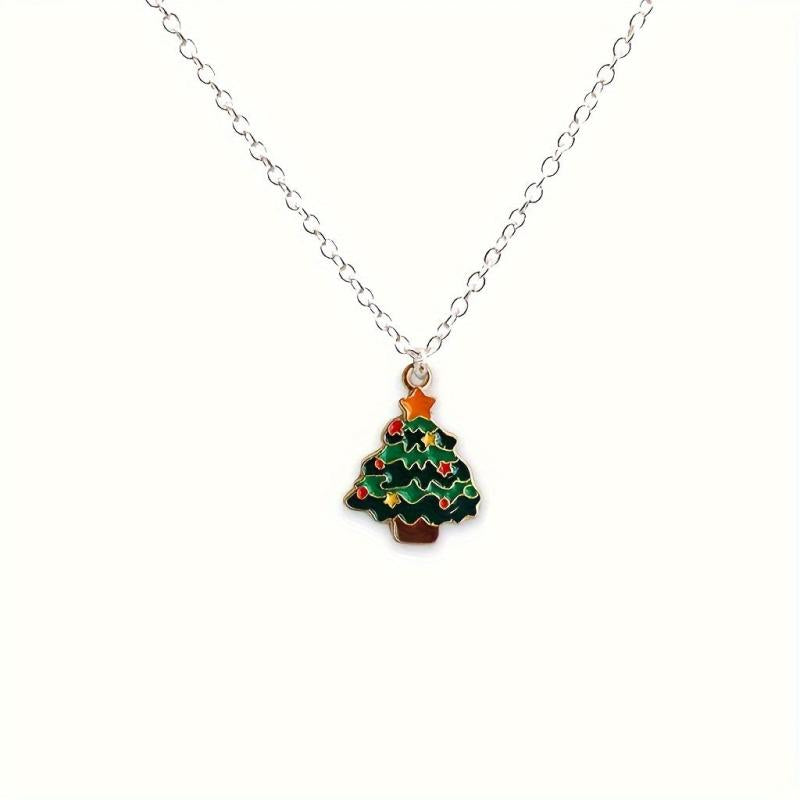 Christmas Necklace Men's And Women's Hip hop Versatile Gift Pendant