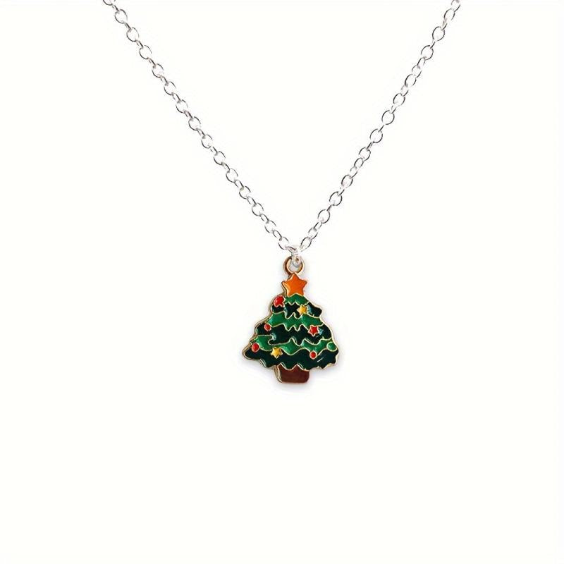 Christmas Necklace Men's And Women's Hip hop Versatile Gift Pendant