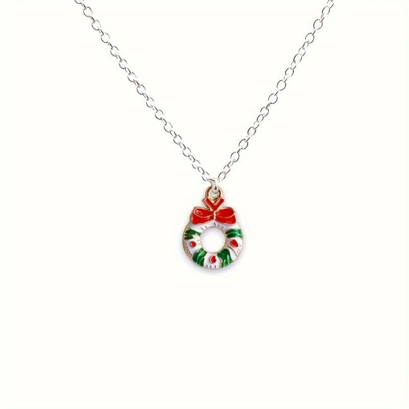 Christmas Necklace Men's And Women's Hip hop Versatile Gift Pendant