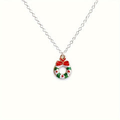 Christmas Necklace Men's And Women's Hip hop Versatile Gift Pendant