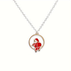 Christmas Necklace Men's And Women's Hip hop Versatile Gift Pendant