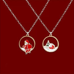 Christmas Necklace Men's And Women's Hip hop Versatile Gift Pendant