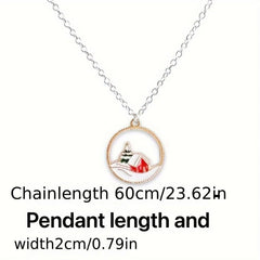 Christmas Necklace Men's And Women's Hip hop Versatile Gift Pendant