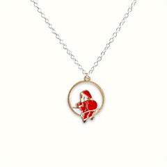 Christmas Necklace Men's And Women's Hip hop Versatile Gift Pendant
