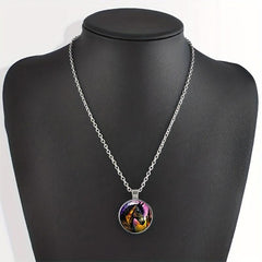 Creative Horse Crystal Bead Pendant Necklace Gift For Men And Women