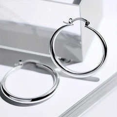 Oval Drop Earrings Lightweight Hoop Jewelry for Women Girls