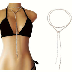 Silvery golden Choker Necklace Flash Necklace