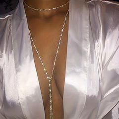 Silvery golden Choker Necklace Flash Necklace
