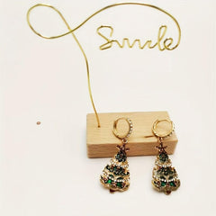 Festive Christmas Tree Earrings