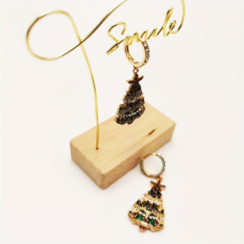 Festive Christmas Tree Earrings