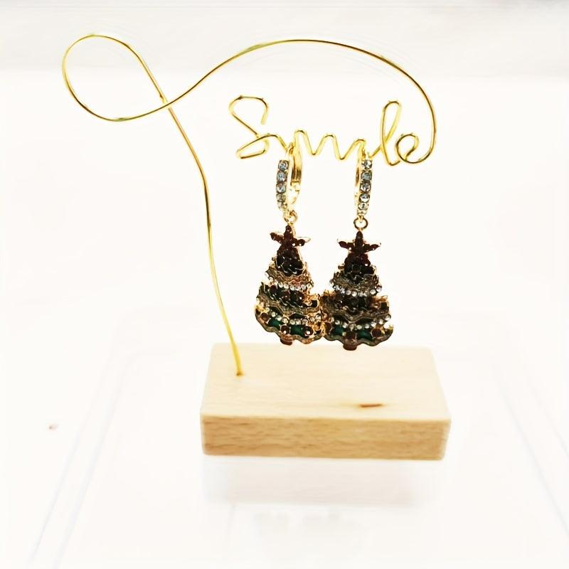 Festive Christmas Tree Earrings