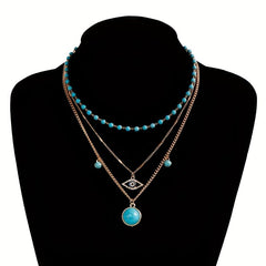 Turquoise Pendant Necklace Party Favors Girls Women