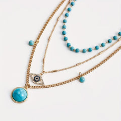 Turquoise Pendant Necklace Party Favors Girls Women