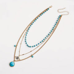 Turquoise Pendant Necklace Party Favors Girls Women