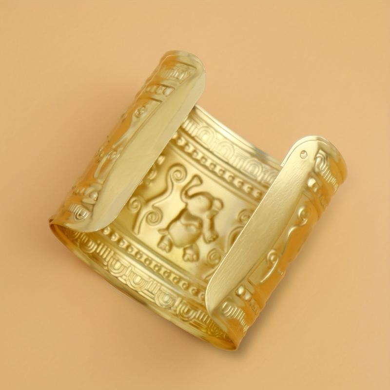 Retro Punk Style Metal Elephant Pattern Animal Bracelet Open Bracelet