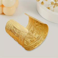 Retro Punk Style Metal Elephant Pattern Animal Bracelet Open Bracelet