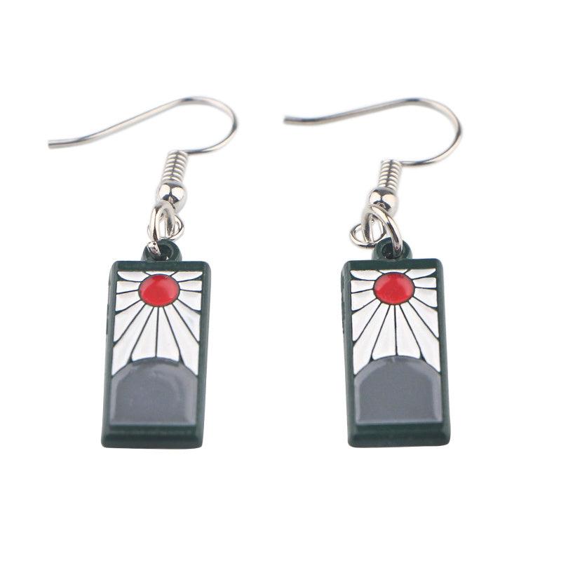 Grey Cartoon Stud Earrings For Woman Sweet Party Jewelry