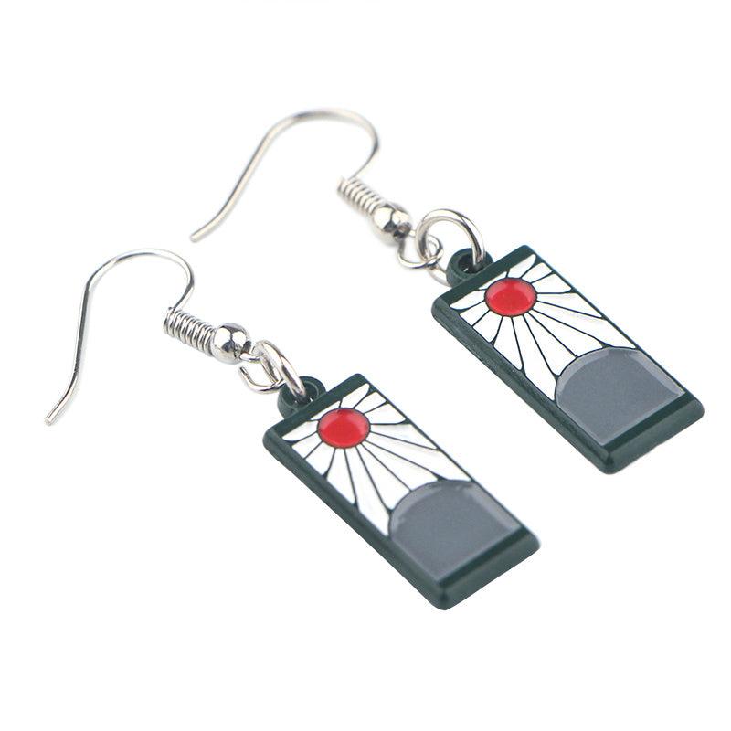 Grey Cartoon Stud Earrings For Woman Sweet Party Jewelry