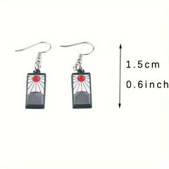 Grey Cartoon Stud Earrings For Woman Sweet Party Jewelry
