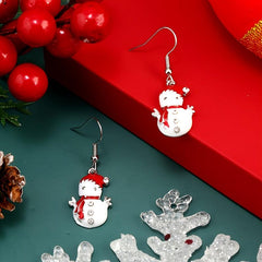 Christmas Snowman Earrings Unicorn Charming Doll Earrings For Women