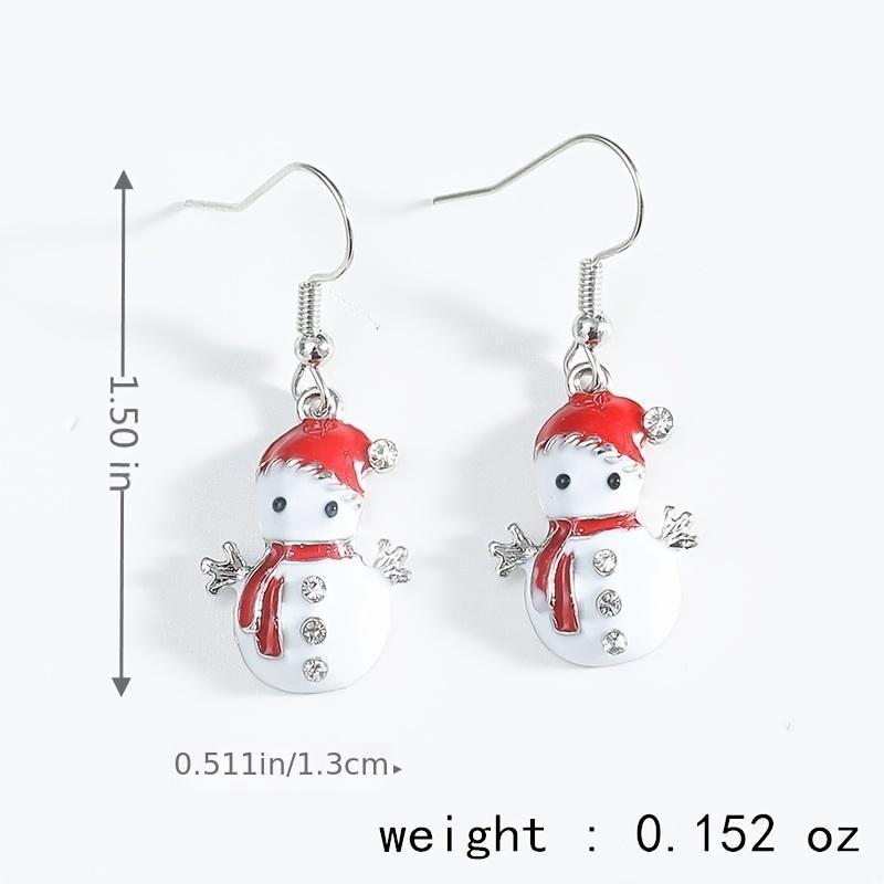 Christmas Snowman Earrings Unicorn Charming Doll Earrings For Women
