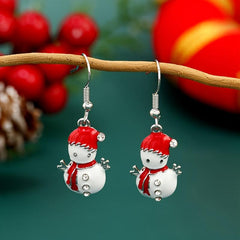 Christmas Snowman Earrings Unicorn Charming Doll Earrings For Women