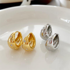 Metal Hoop Earrings Women's Star Drop Earrings For Party Travel