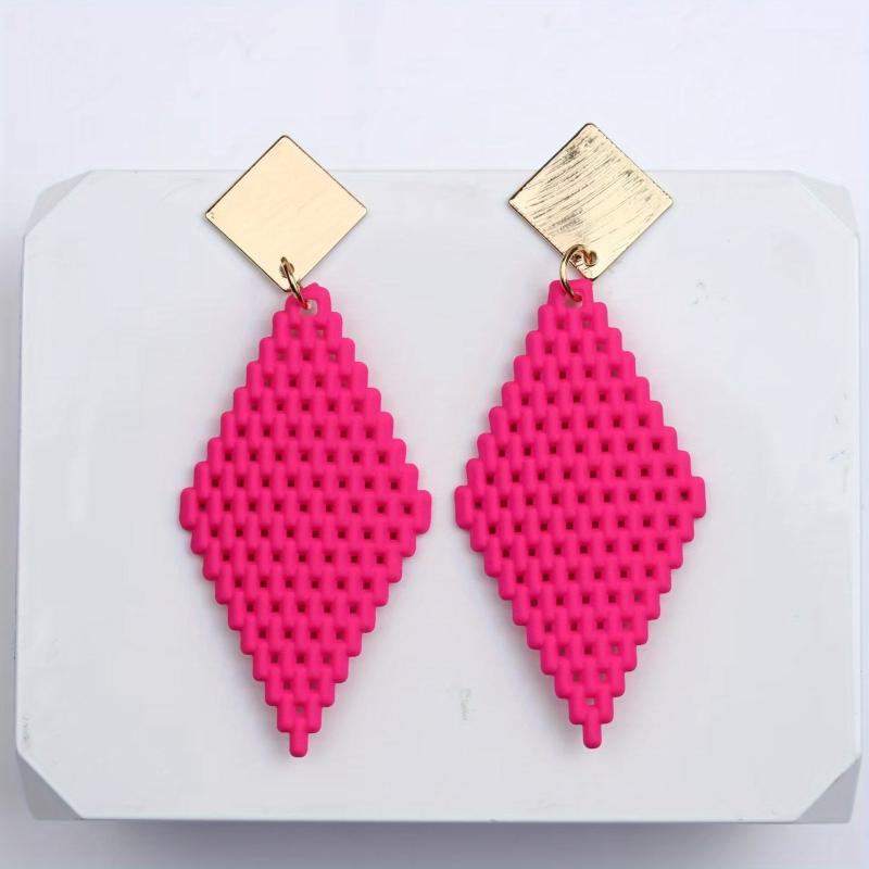 Bohemian Style Mesh Earrings Studs for Women