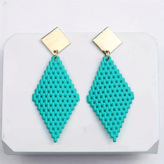 Bohemian Style Mesh Earrings Studs for Women
