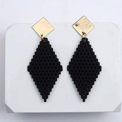 Bohemian Style Mesh Earrings Studs for Women
