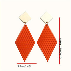 Bohemian Style Mesh Earrings Studs for Women