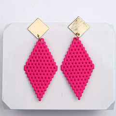 Bohemian Style Mesh Earrings Studs for Women