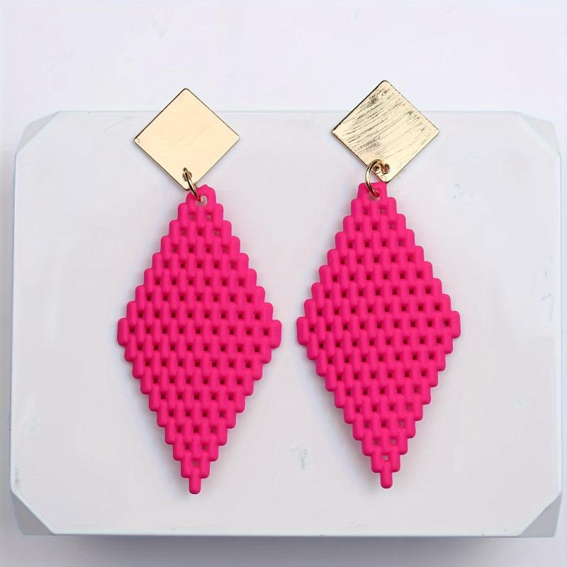 Bohemian Style Mesh Earrings Studs for Women
