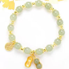Peanut Good Luck Bracelet Women Adjustable Elastic Bracelet
