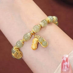 Peanut Good Luck Bracelet Women Adjustable Elastic Bracelet