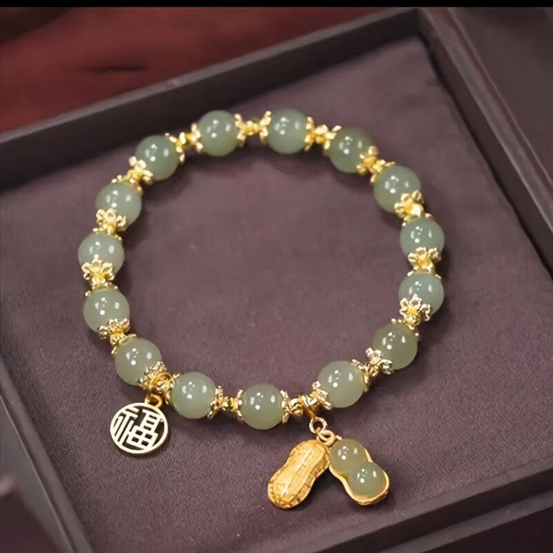 Peanut Good Luck Bracelet Women Adjustable Elastic Bracelet