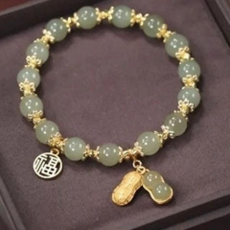 Peanut Good Luck Bracelet Women Adjustable Elastic Bracelet