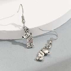 Silver Bear Earrings for Women - Party Jewelry Gift