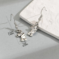Silver Bear Earrings for Women - Party Jewelry Gift