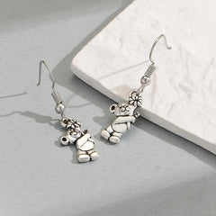 Silver Bear Earrings for Women - Party Jewelry Gift