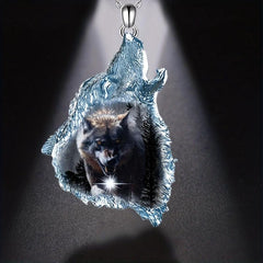 Animal Wolf Head Pendant Necklace Men Accessories