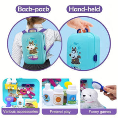 Pet Care Play Set Doctor Kit For Kids Dog Grooming Toys