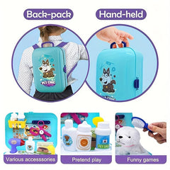 Pet Care Play Set Doctor Kit For Kids Dog Grooming Toys