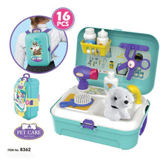 Pet Care Play Set Doctor Kit For Kids Dog Grooming Toys