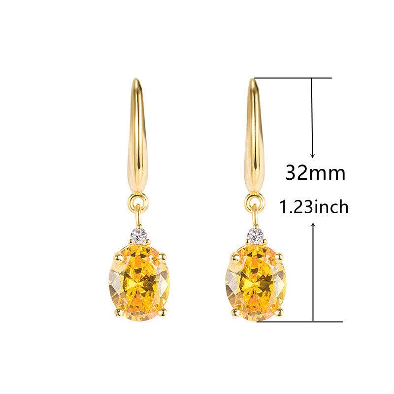 Sparkling Crystal Drop Earrings - Ideal Gift for Women